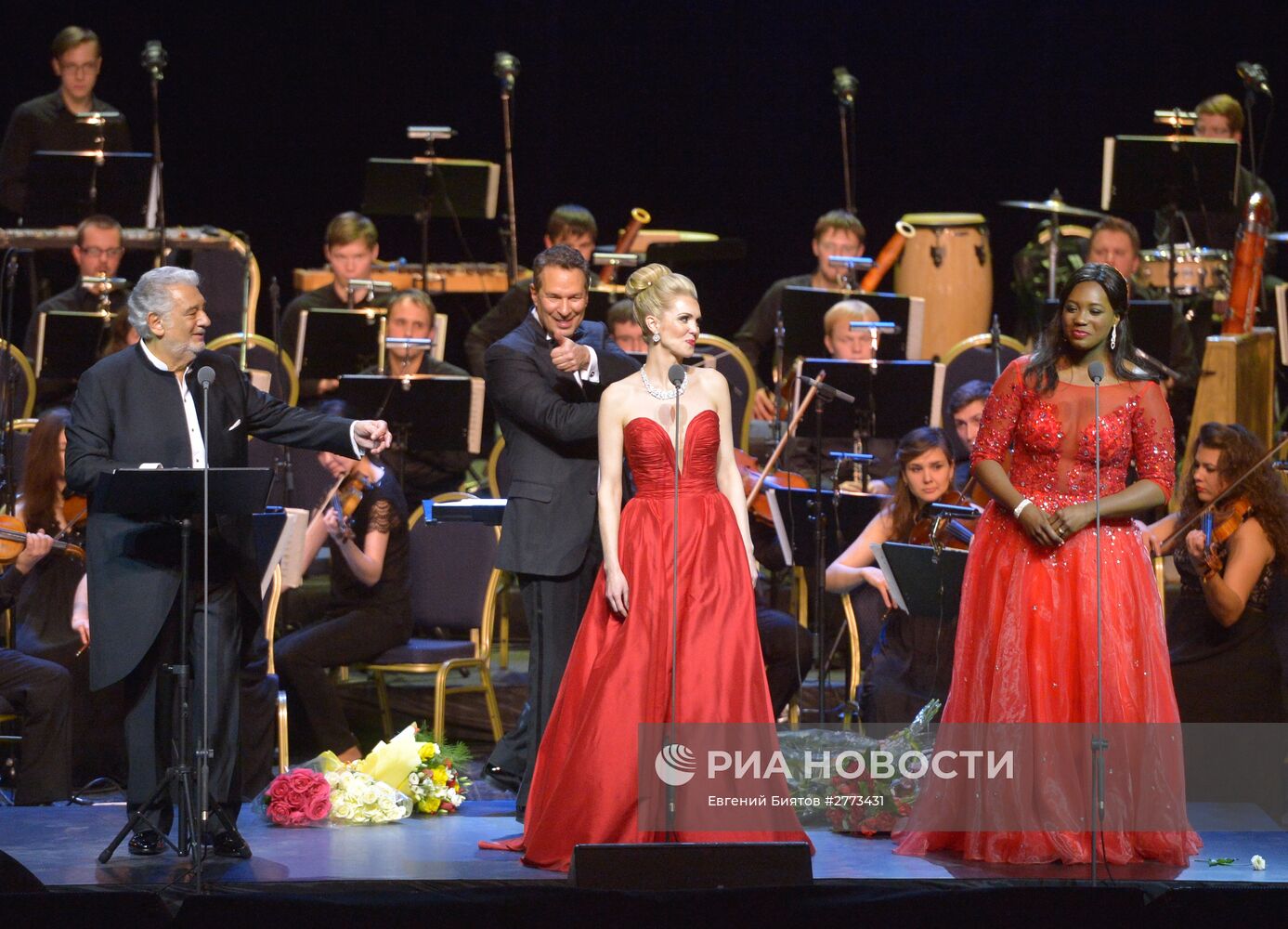 Концерт испанского оперного певца Пласидо Доминго в Москве