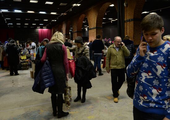 Зимний городской блошиный рынок в Музее Москвы