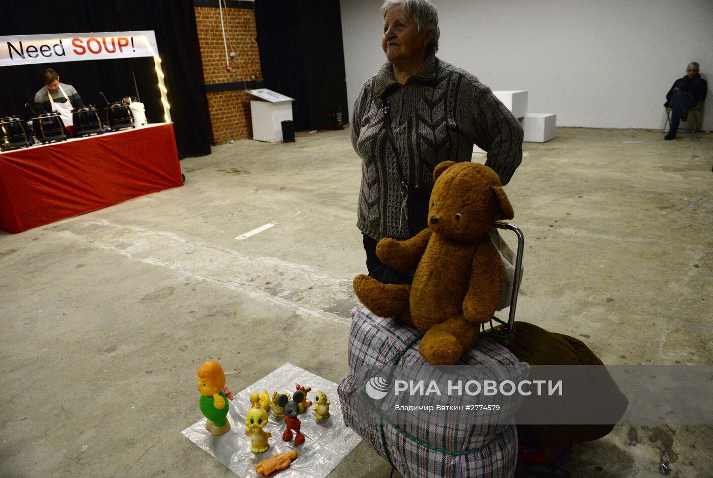 Зимний городской блошиный рынок в Музее Москвы