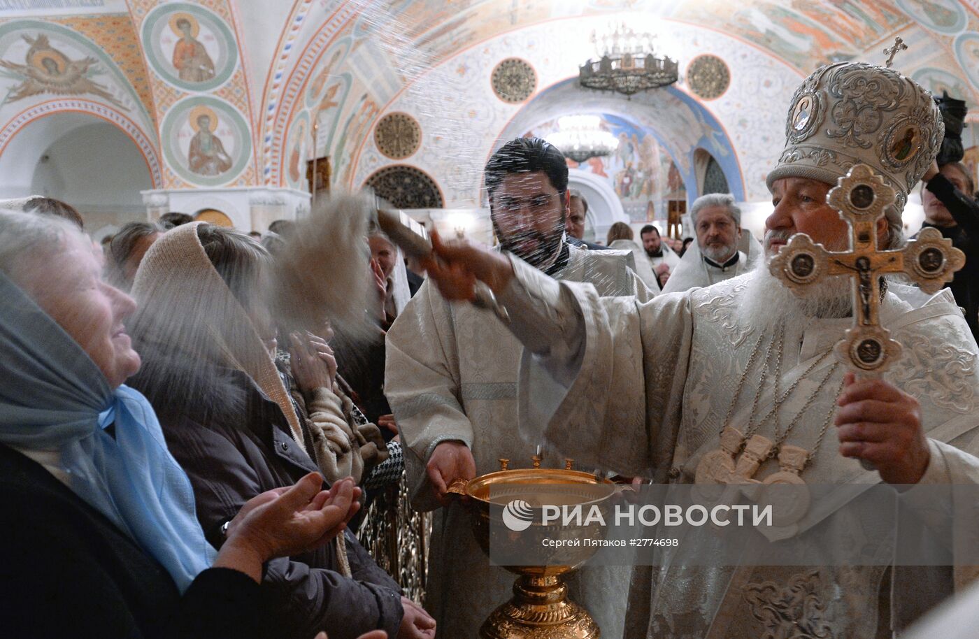 Патриаршее служение в Крещенский сочельник в храме Христа Спасителя