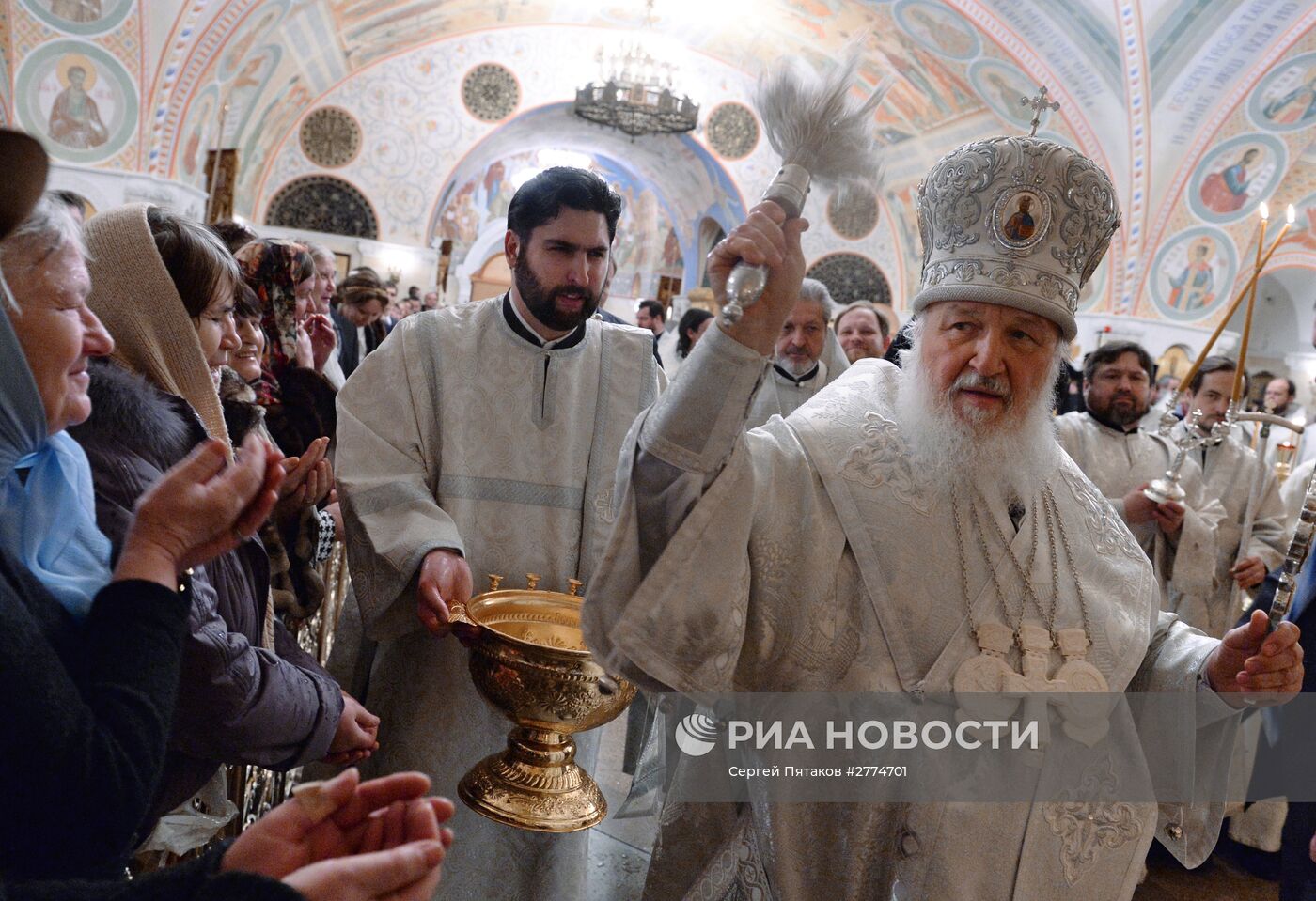 Патриаршее служение в Крещенский сочельник в храме Христа Спасителя