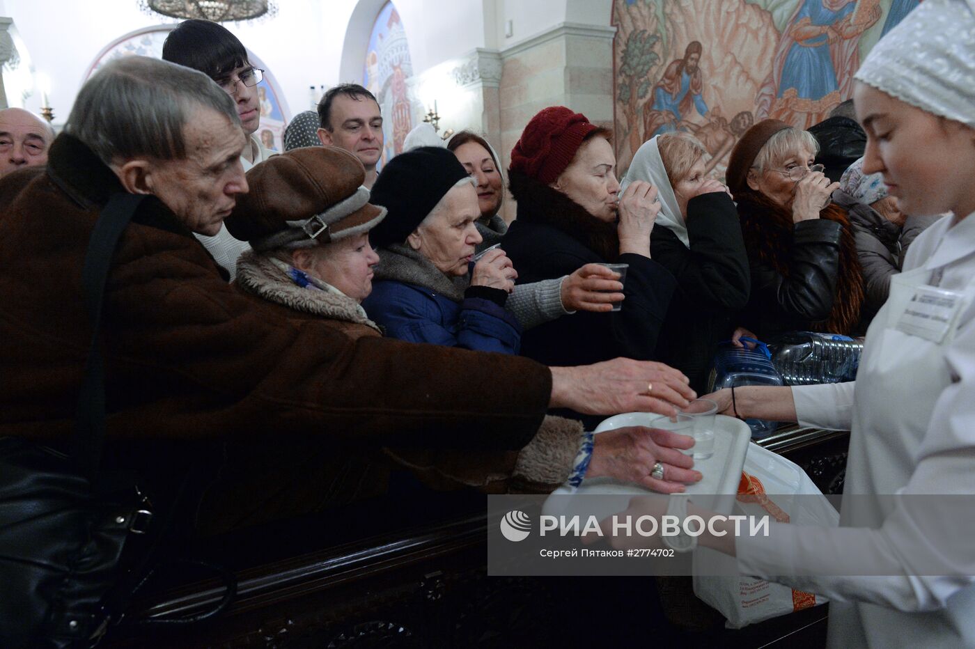 Патриаршее служение в Крещенский сочельник в храме Христа Спасителя