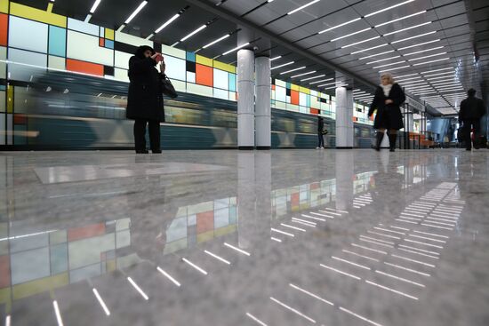 Открытие станции метро "Румянцево" в Москве