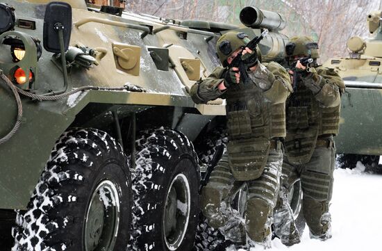 Учения штурмового батальона инженерных войск ВС РФ