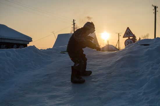 Зима в Омской области