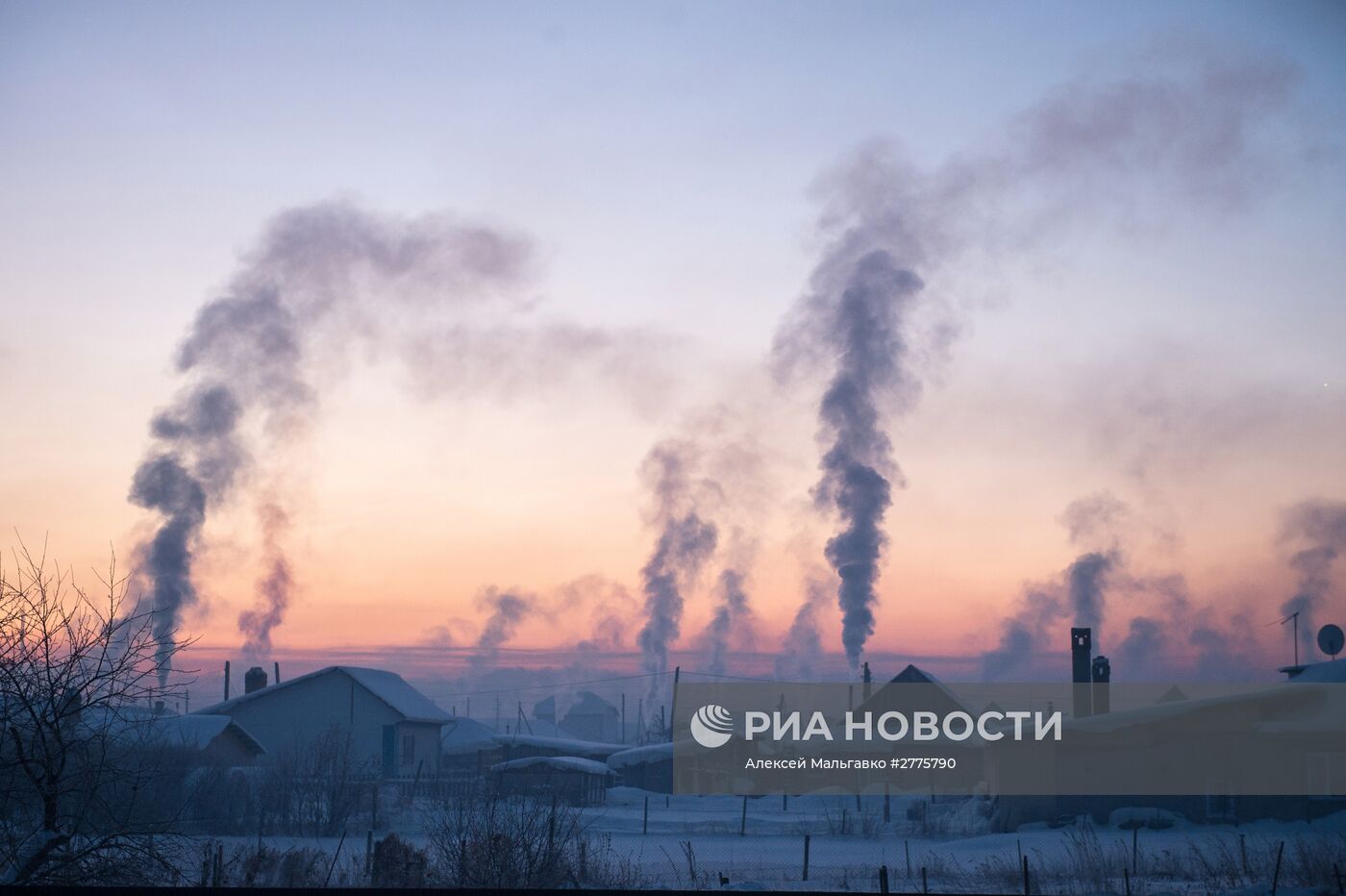 Зима в Омской области