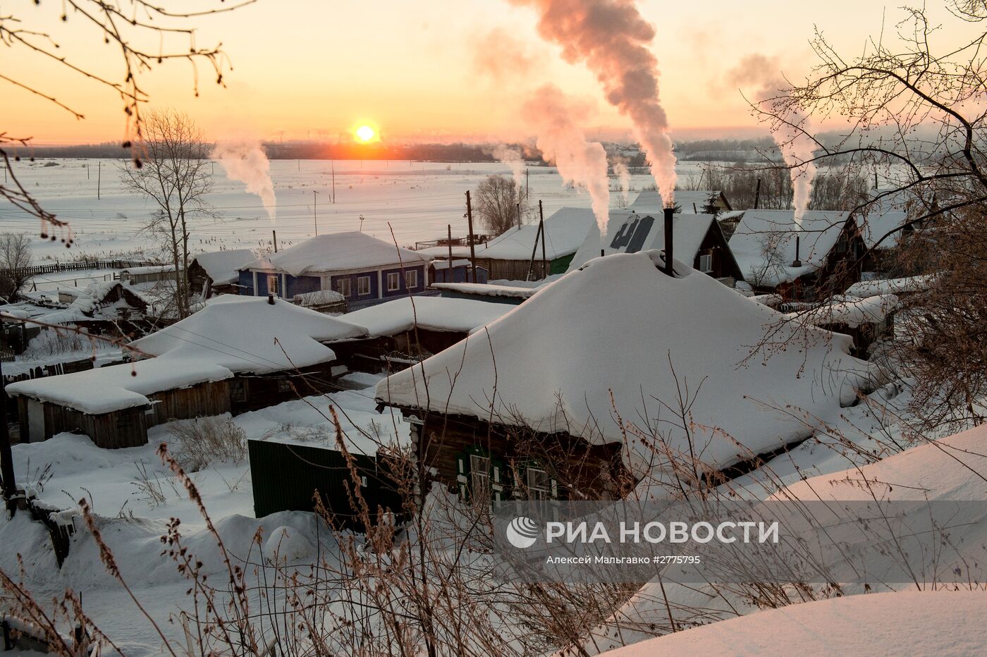 Зима в Омской области