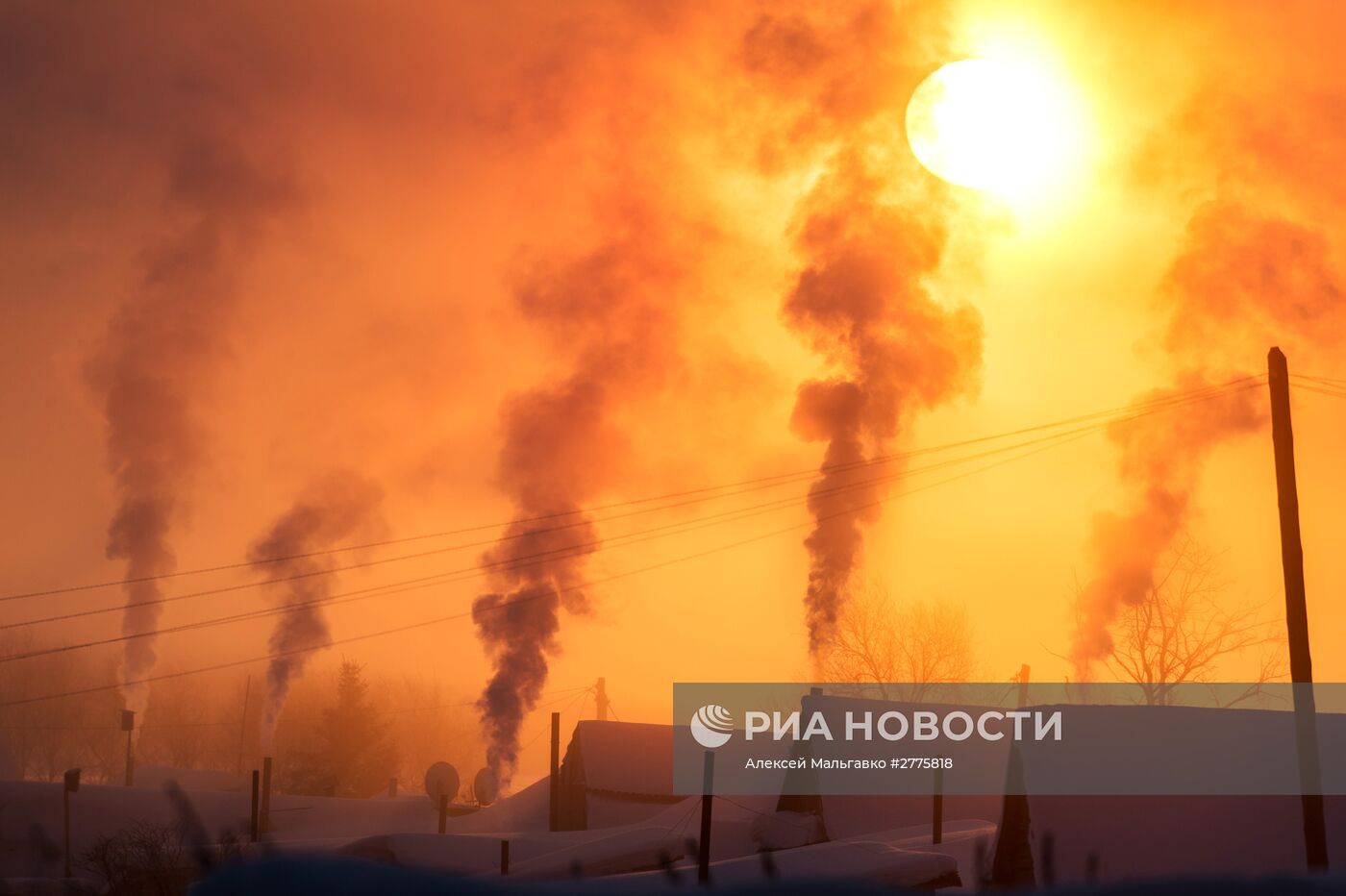 Зима в Омской области