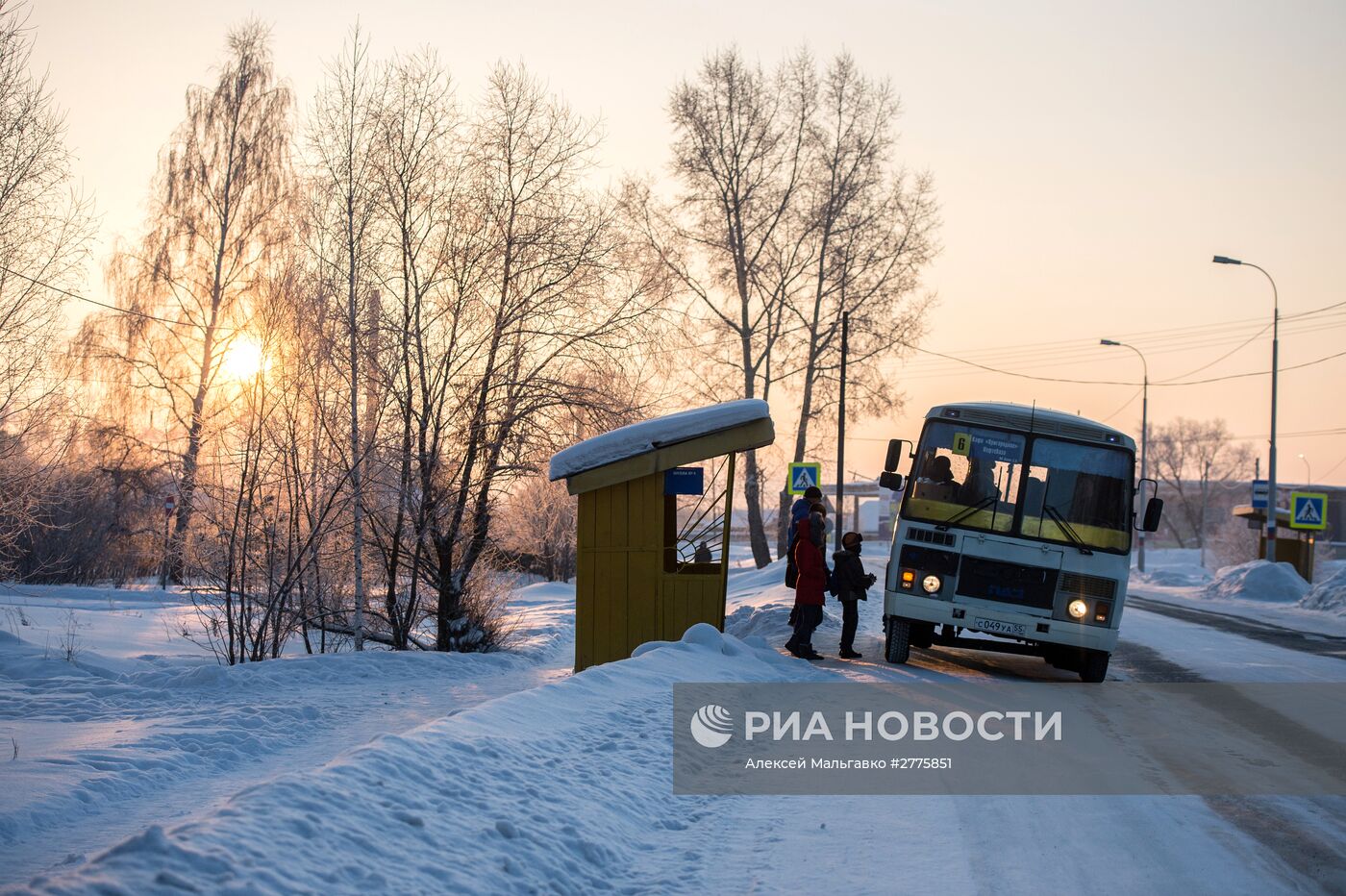 Зима в Омской области