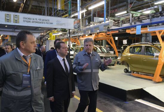 Рабочая поездка премьер-министра РФ Д. Медведева в Самарскую область