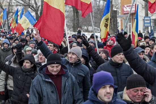 Протестные акции оппозиции в Кишиневе