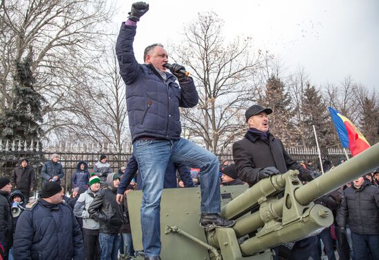 Протестные акции оппозиции в Кишиневе