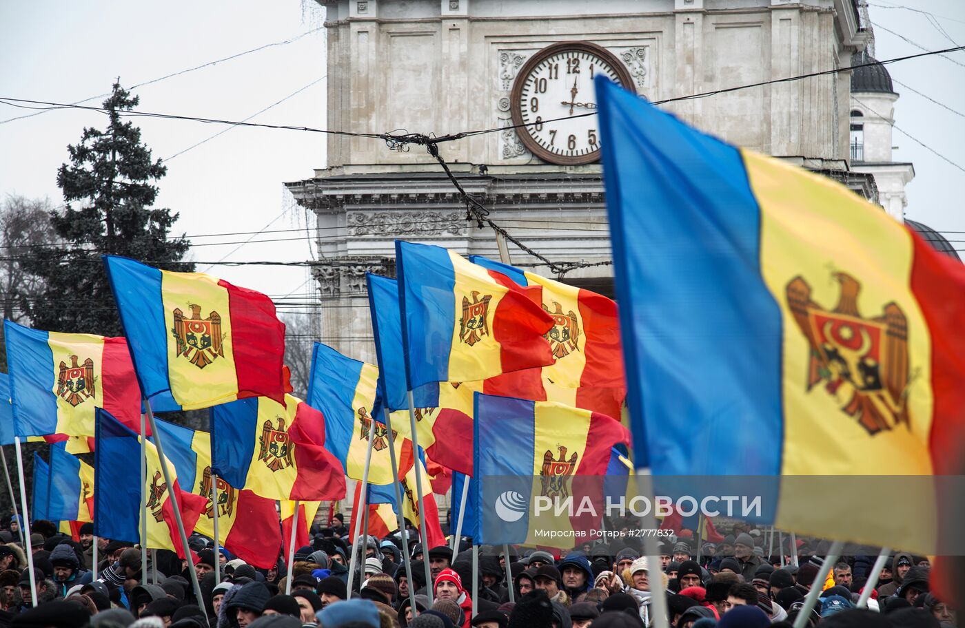 Протестные акции оппозиции в Кишиневе