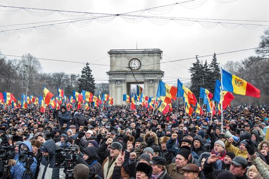 Протестные акции оппозиции в Кишиневе