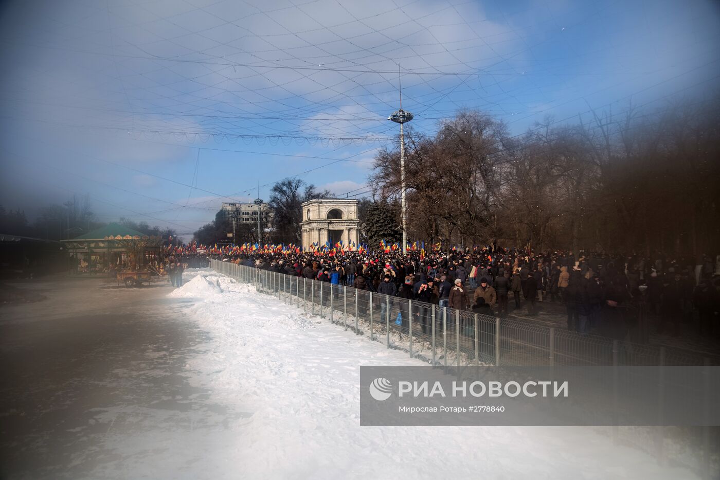 Акция протеста в Молдавии