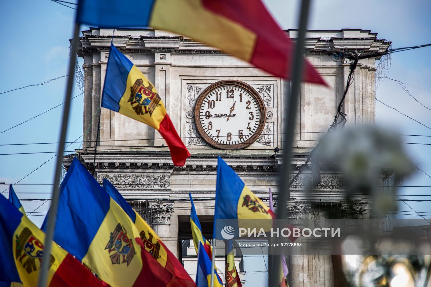 Акция протеста в Молдавии