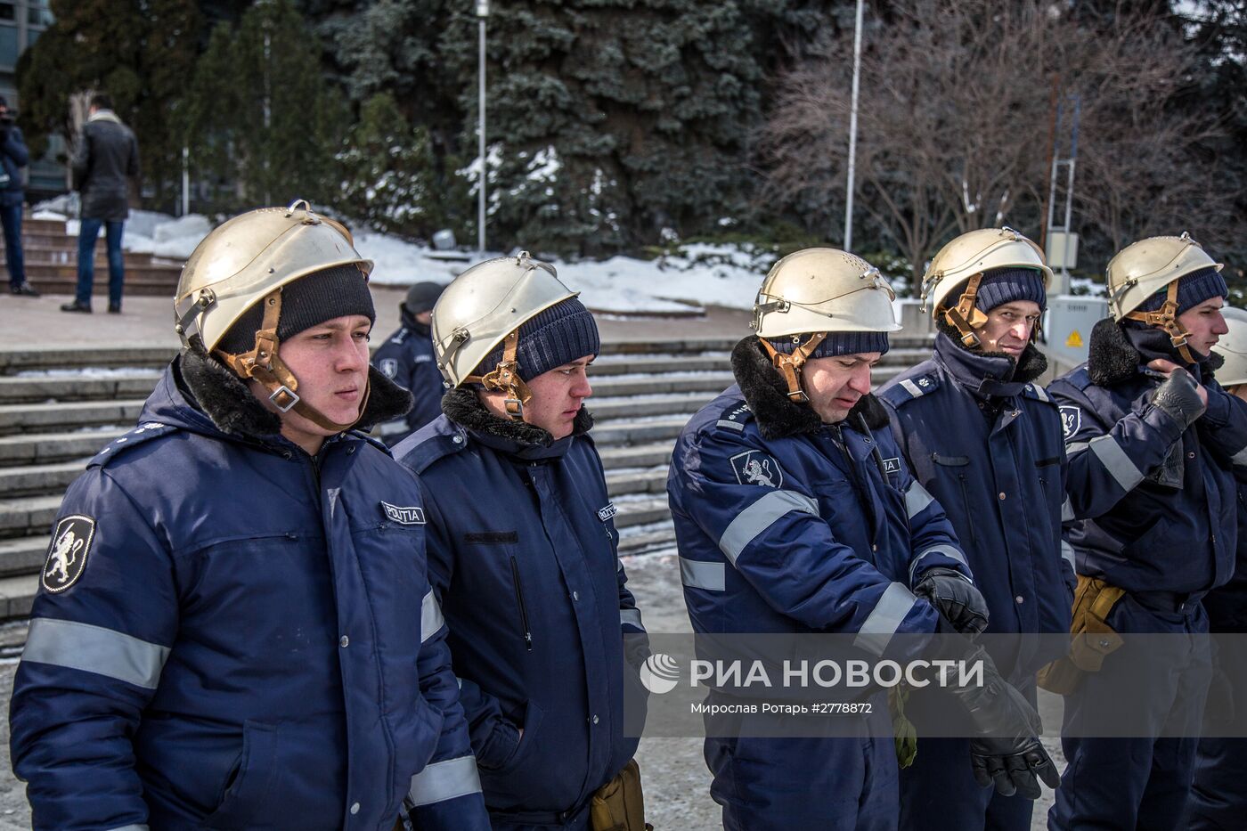 Акция протеста в Молдавии