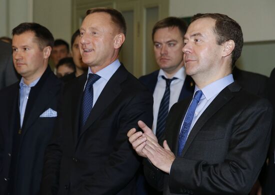 Премьер-министр РФ Д. Медведев посетил Российский экономический университет имени Г.В. Плеханова в День российского студенчества