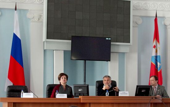 Алексей Чалый на заседании Законодательного собрания города Севастополя