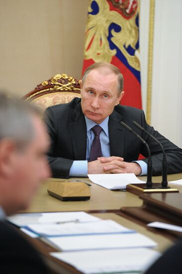 Президент РФ В. Путин провел заседание Совета по противодействию коррупции