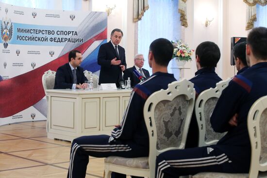 В.Мутко встретился со сборной России по мини-футболу