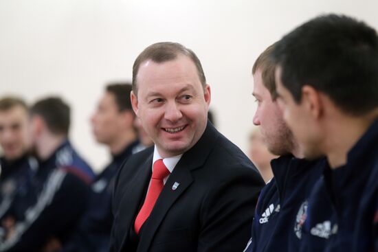 В.Мутко встретился со сборной России по мини-футболу
