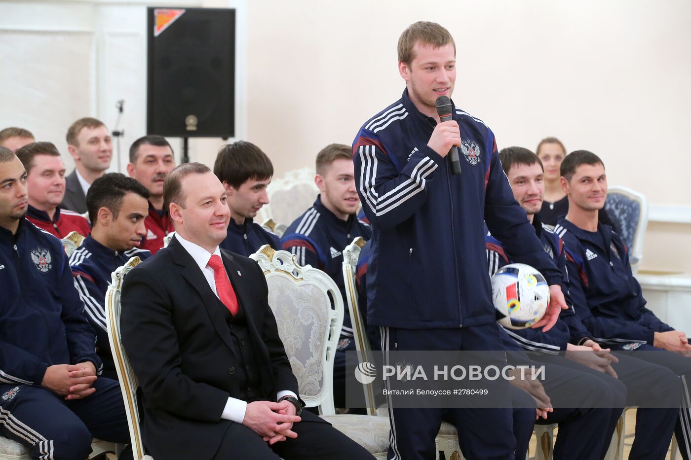 В.Мутко встретился со сборной России по мини-футболу