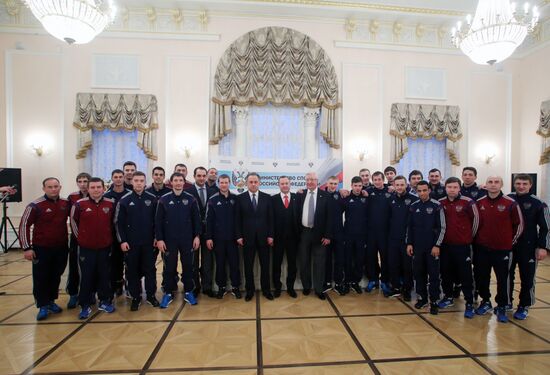 В.Мутко встретился со сборной России по мини-футболу