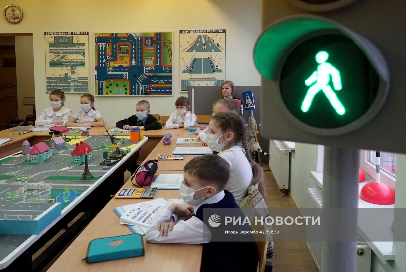 Изучение школьниками в Калининграде правил дорожного движения
