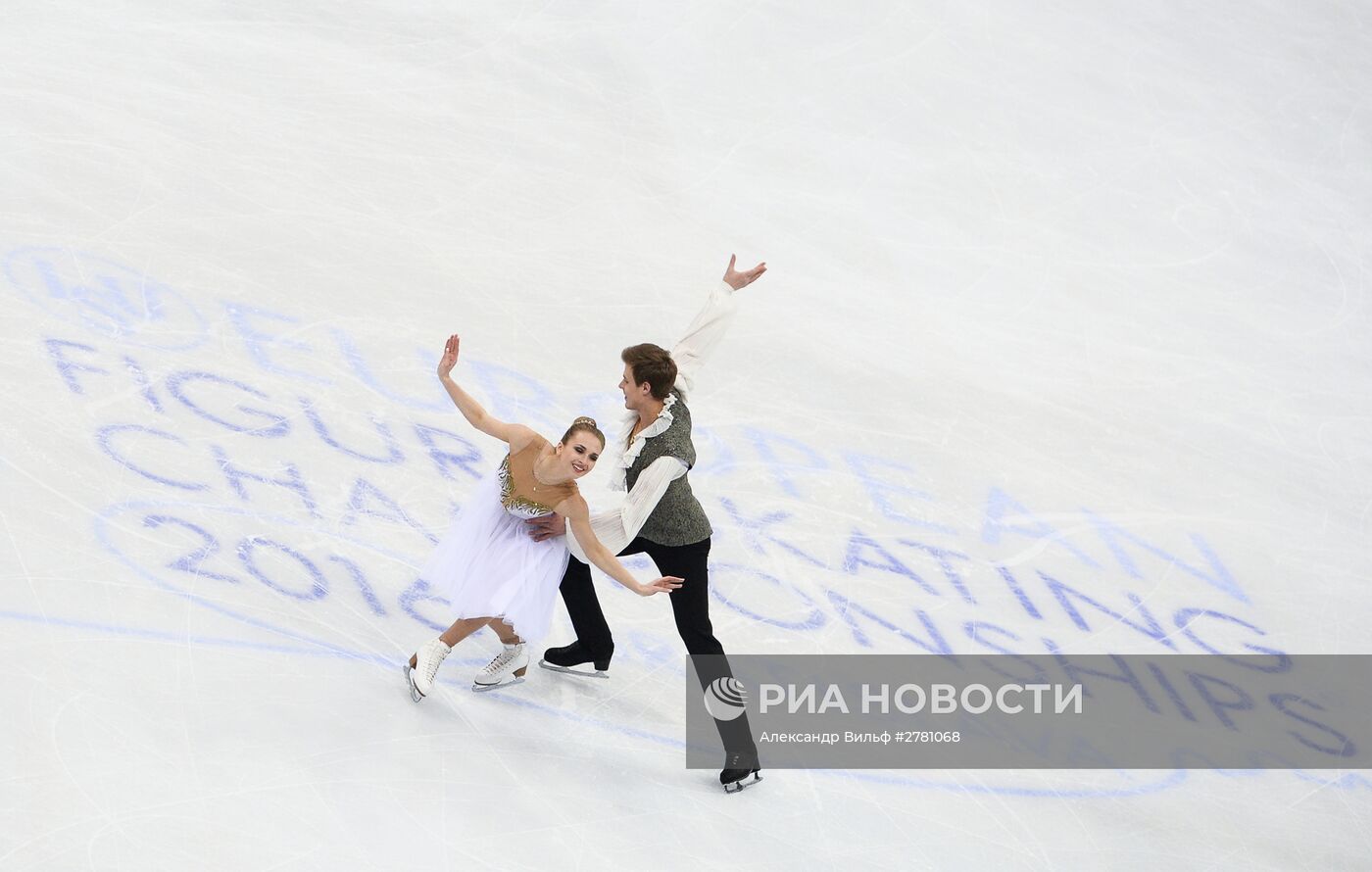 Фигурное катание. Чемпионат Европы. Танцы. Короткая программа