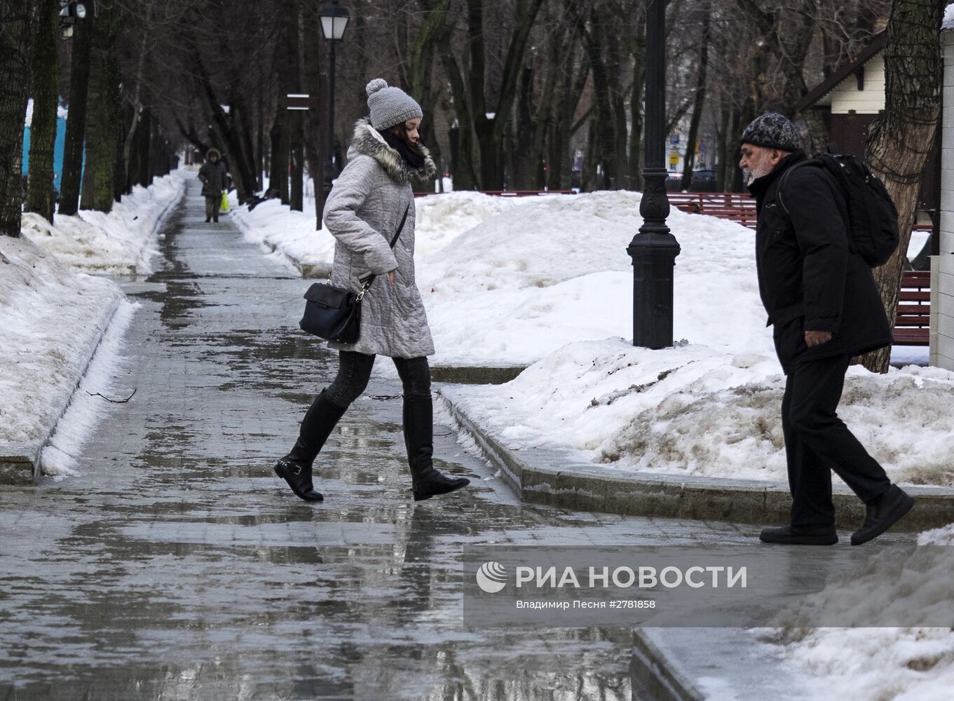 Гололед в Москве