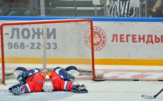 Хоккей. Лига Легенд мирового хоккея. Матч Россия - Финляндия