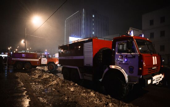 Пожар на швейном предприятии на востоке Москвы