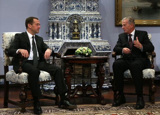 Премьер-министр РФ Д. Медведев встретился с вице-канцлером Австрии Р. Миттерленером