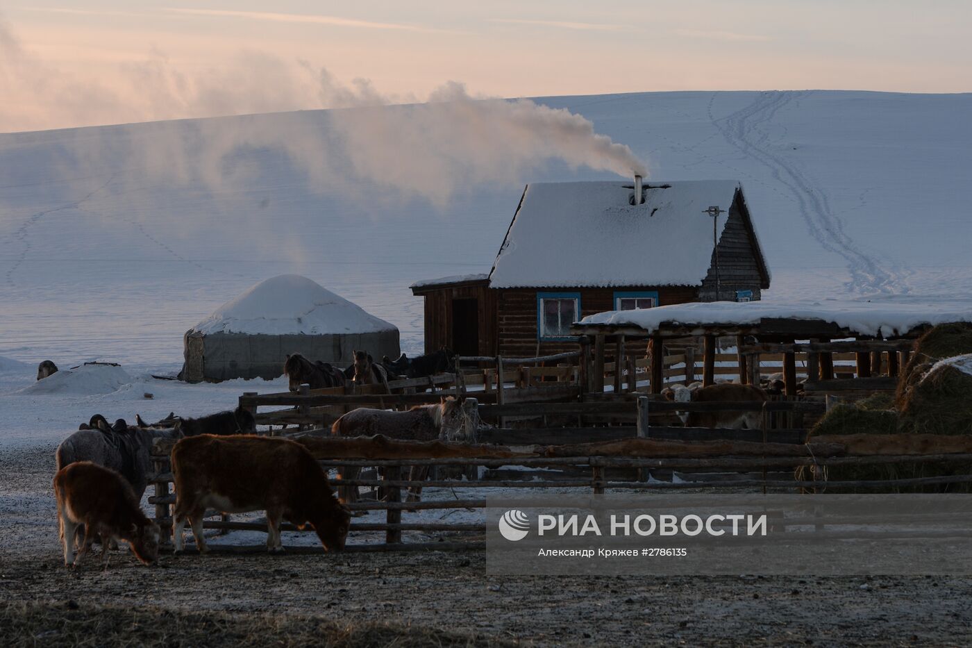 Зимние чабанские стоянки в Республике Тыва
