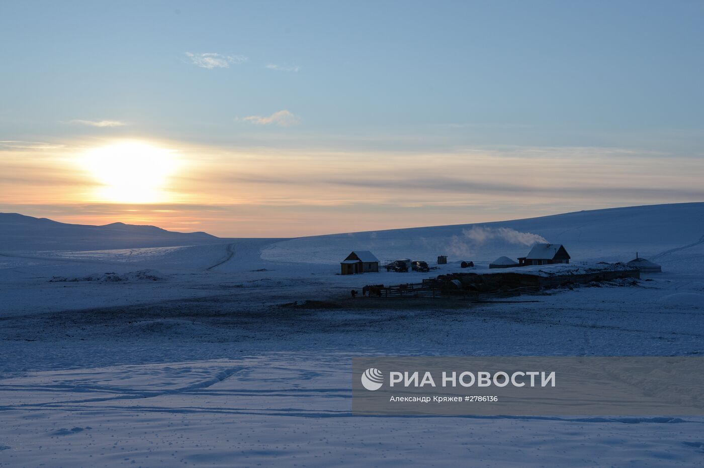 Зимние чабанские стоянки в Республике Тыва