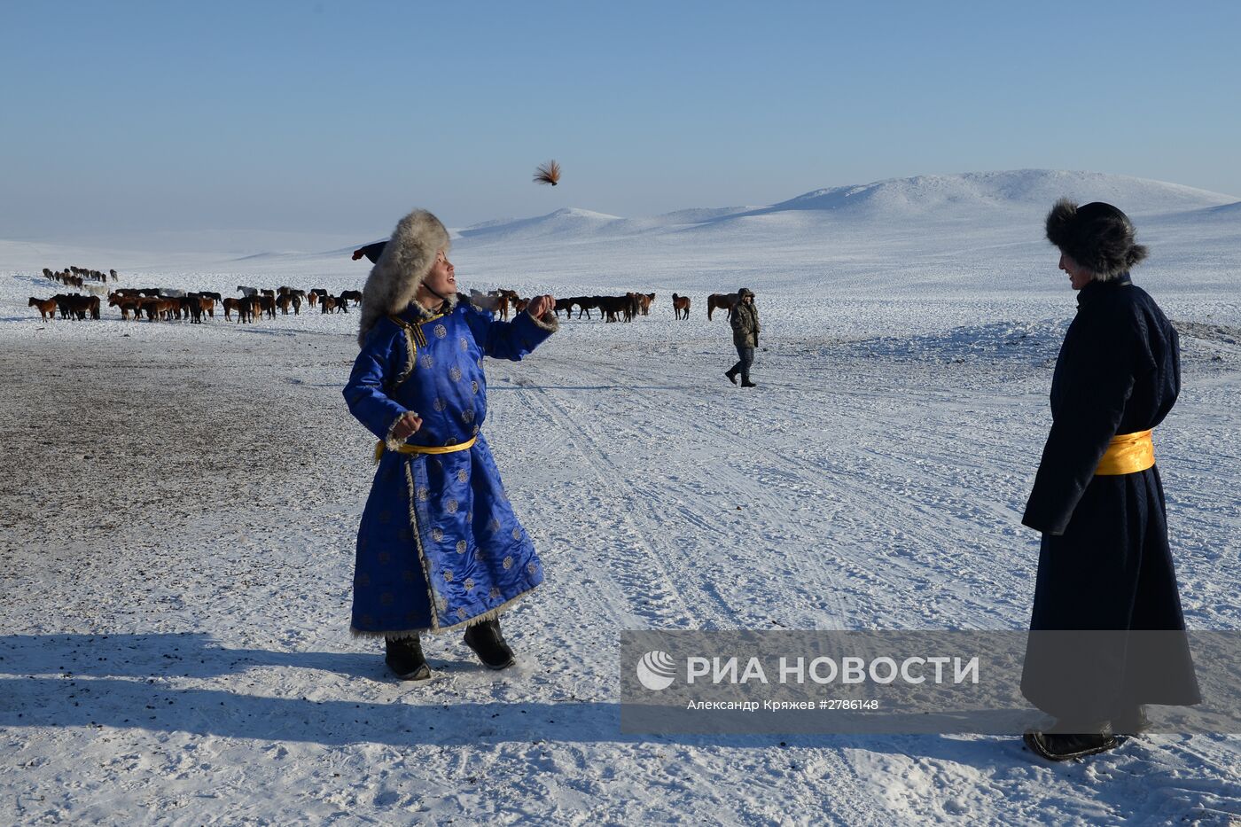 Зимние чабанские стоянки в Республике Тыва