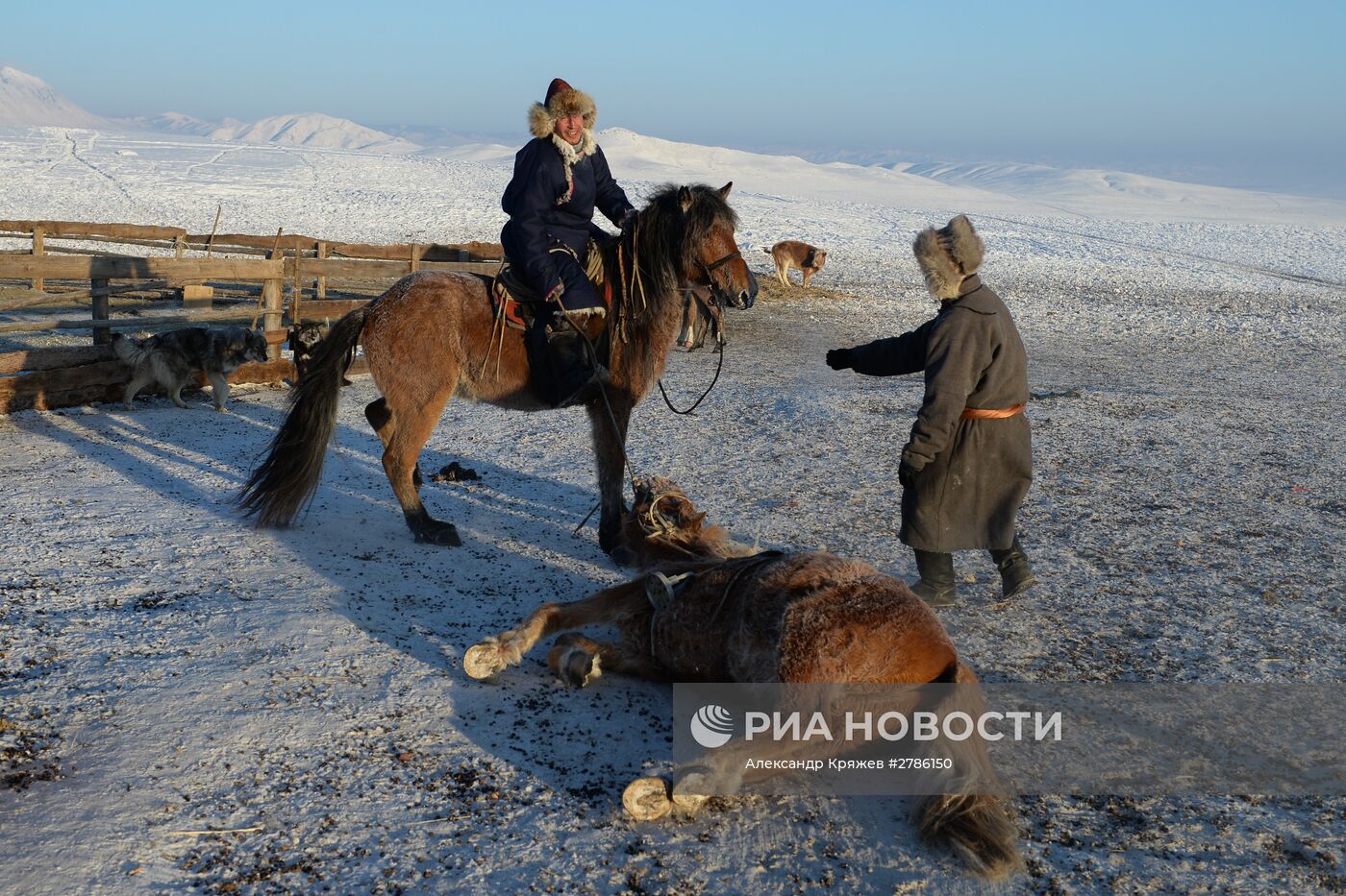 Зимние чабанские стоянки в Республике Тыва