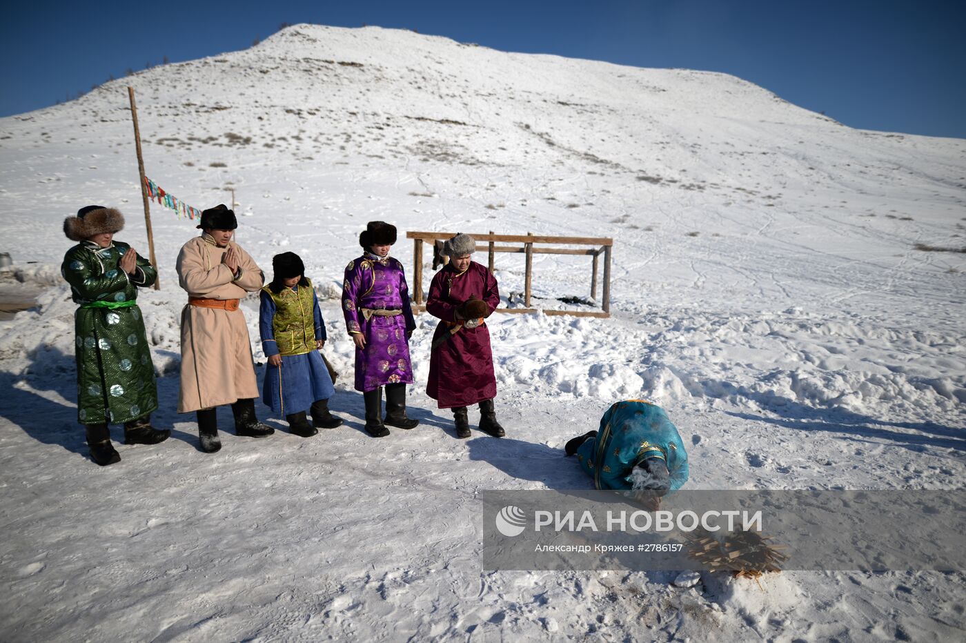 Зимние чабанские стоянки в Республике Тыва