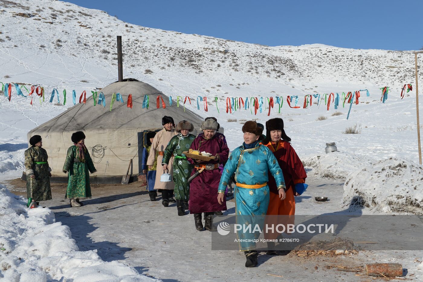 Зимние чабанские стоянки в Республике Тыва