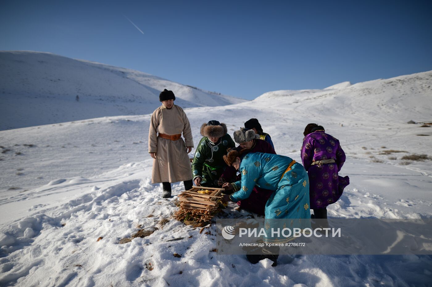 Зимние чабанские стоянки в Республике Тыва