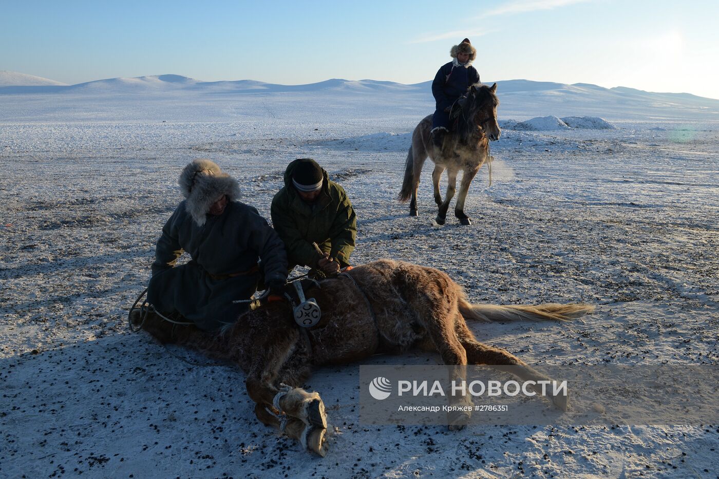 Зимние чабанские стоянки в Республике Тыва