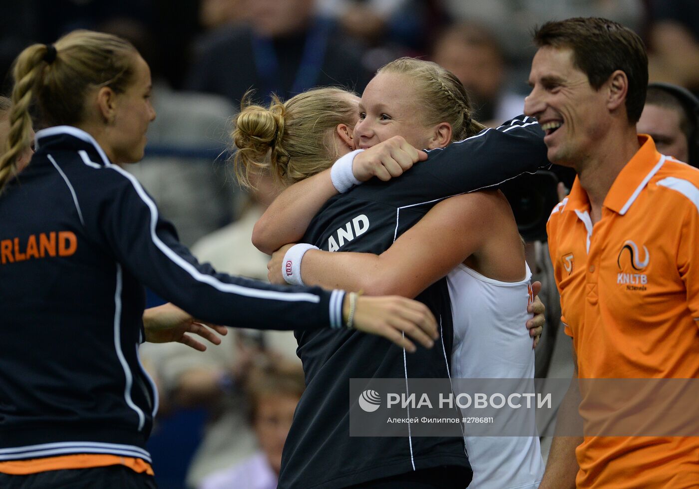 Теннис. Кубок Федерации. Матч Россия - Нидерланды. Второй день