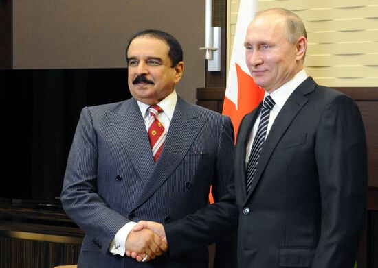 Встреча президента РФ В. Путина с королём Бахрейна Хамадом бен Исой аль-Халифой