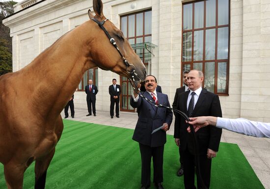 Встреча президента РФ В. Путина с королём Бахрейна Хамадом бен Исой аль-Халифой