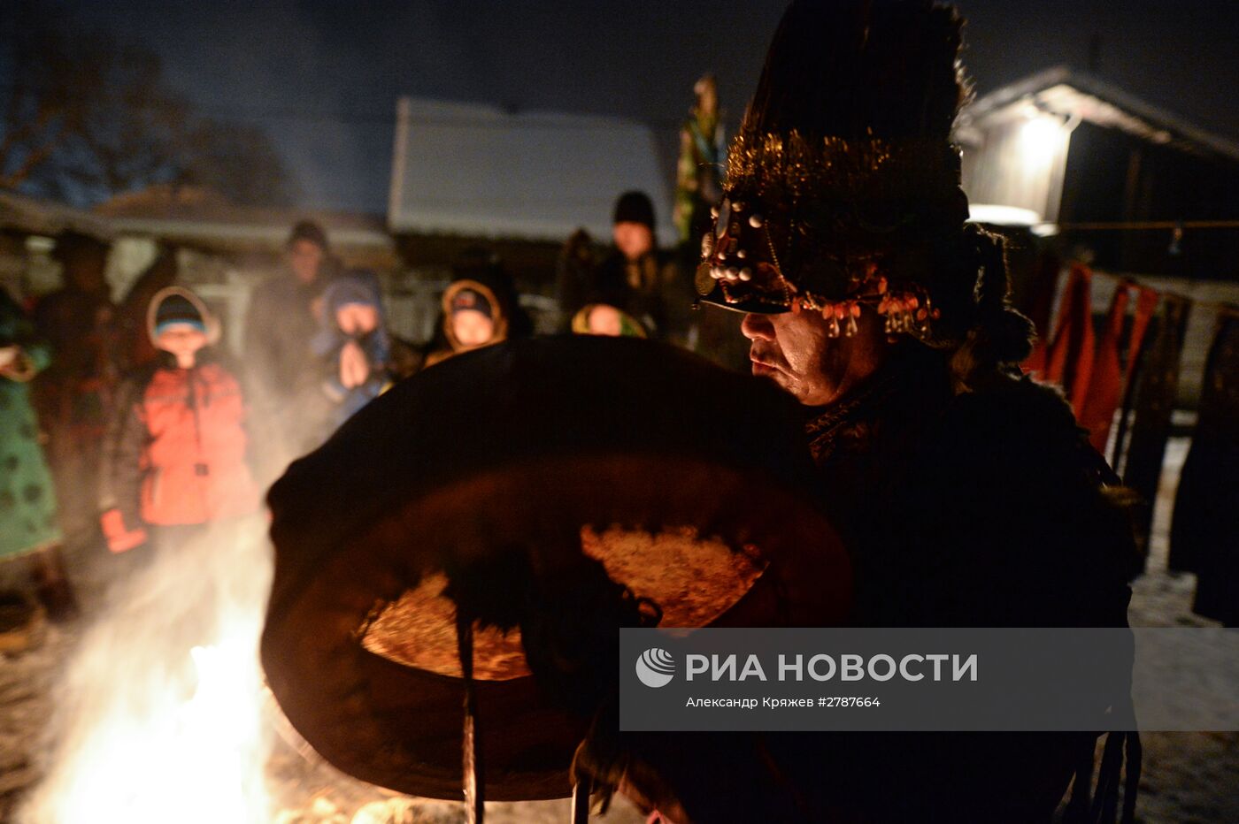 Шаманы встречают Шагаа в Тыве