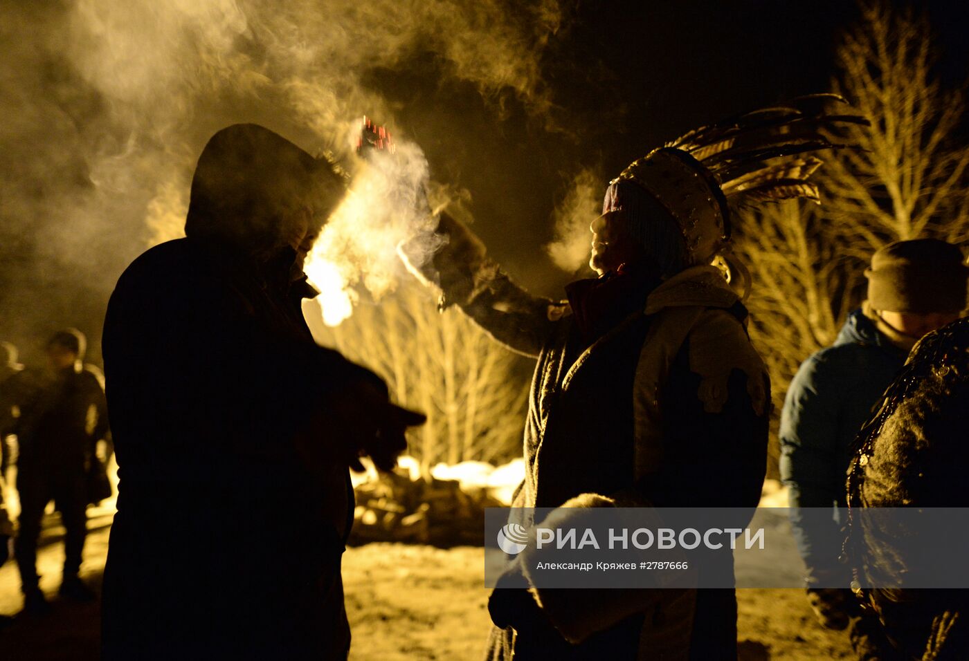 Шаманы встречают Шагаа в Тыве