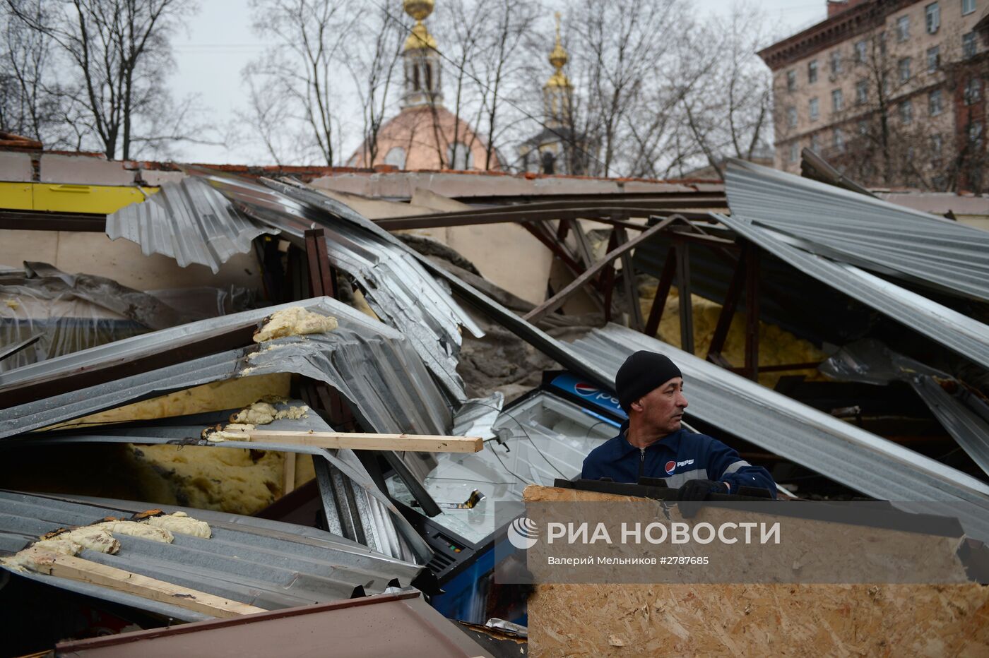 Снос незаконных построек в Москве