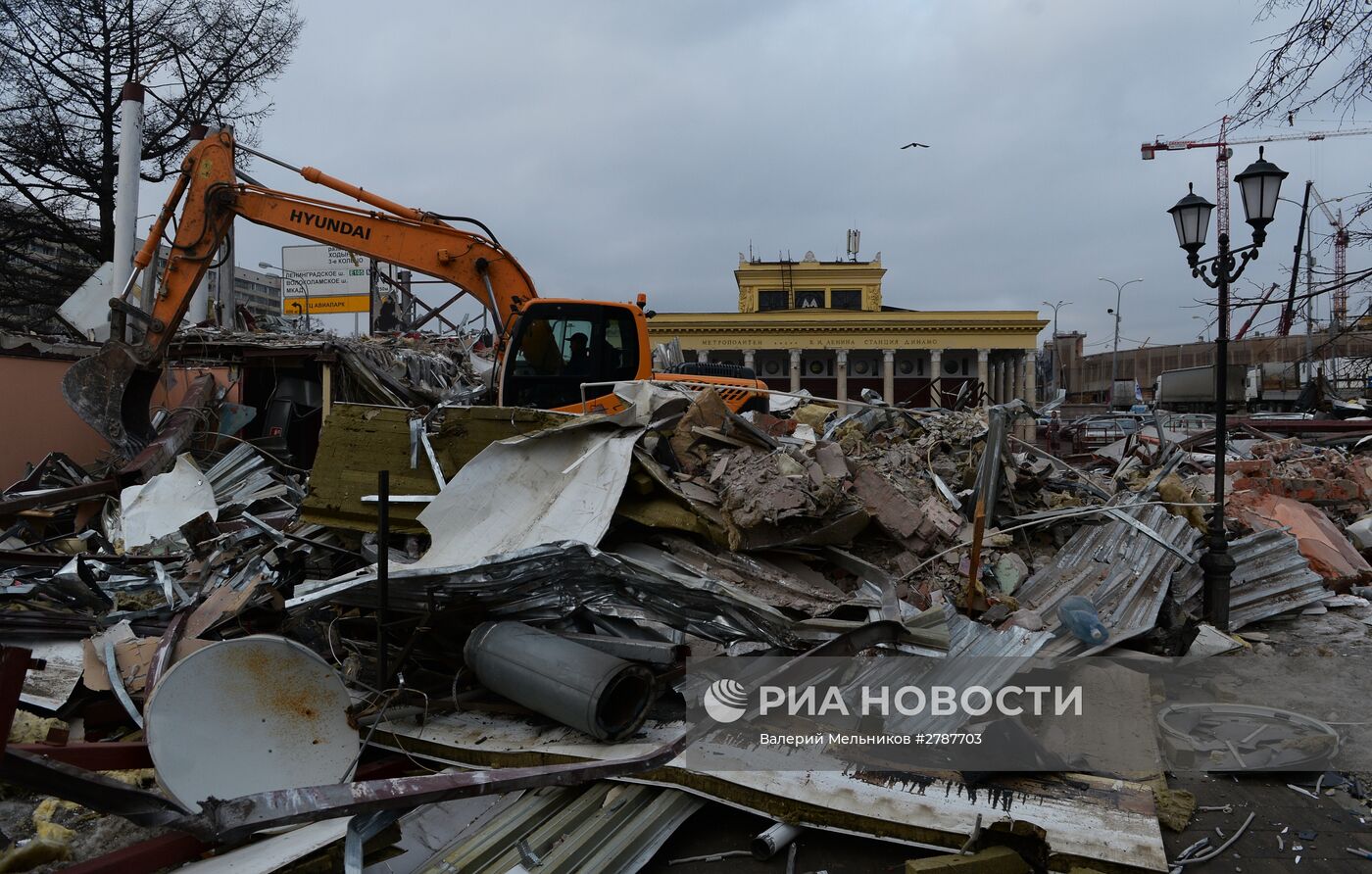 Снос незаконных построек в Москве