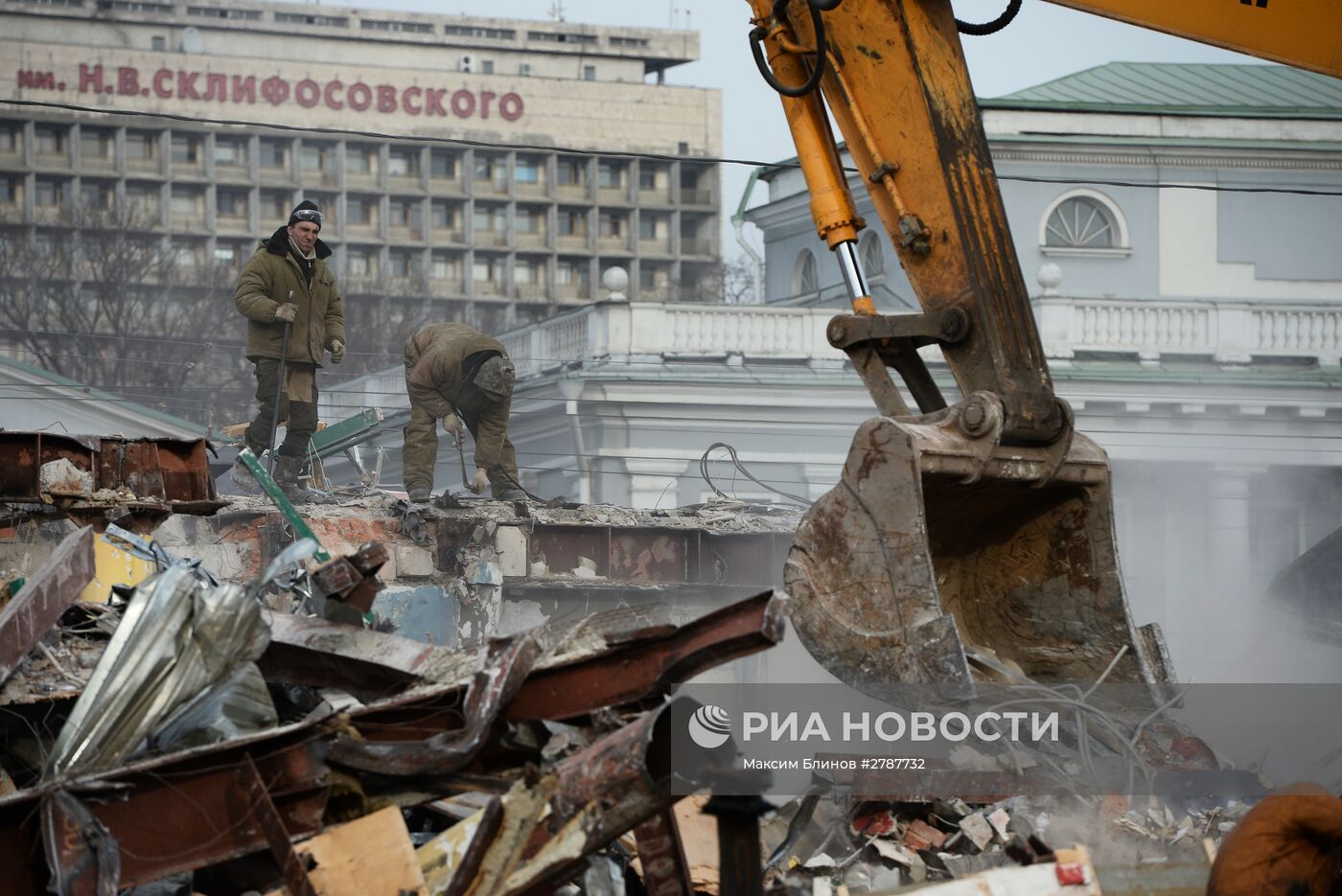 Снос незаконных построек в Москве